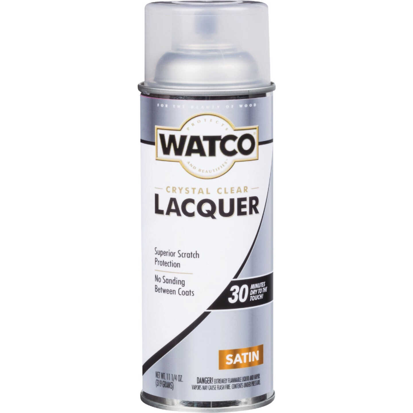 Watco 11.25 Oz. Clear Satin Spray Lacquer Image 2