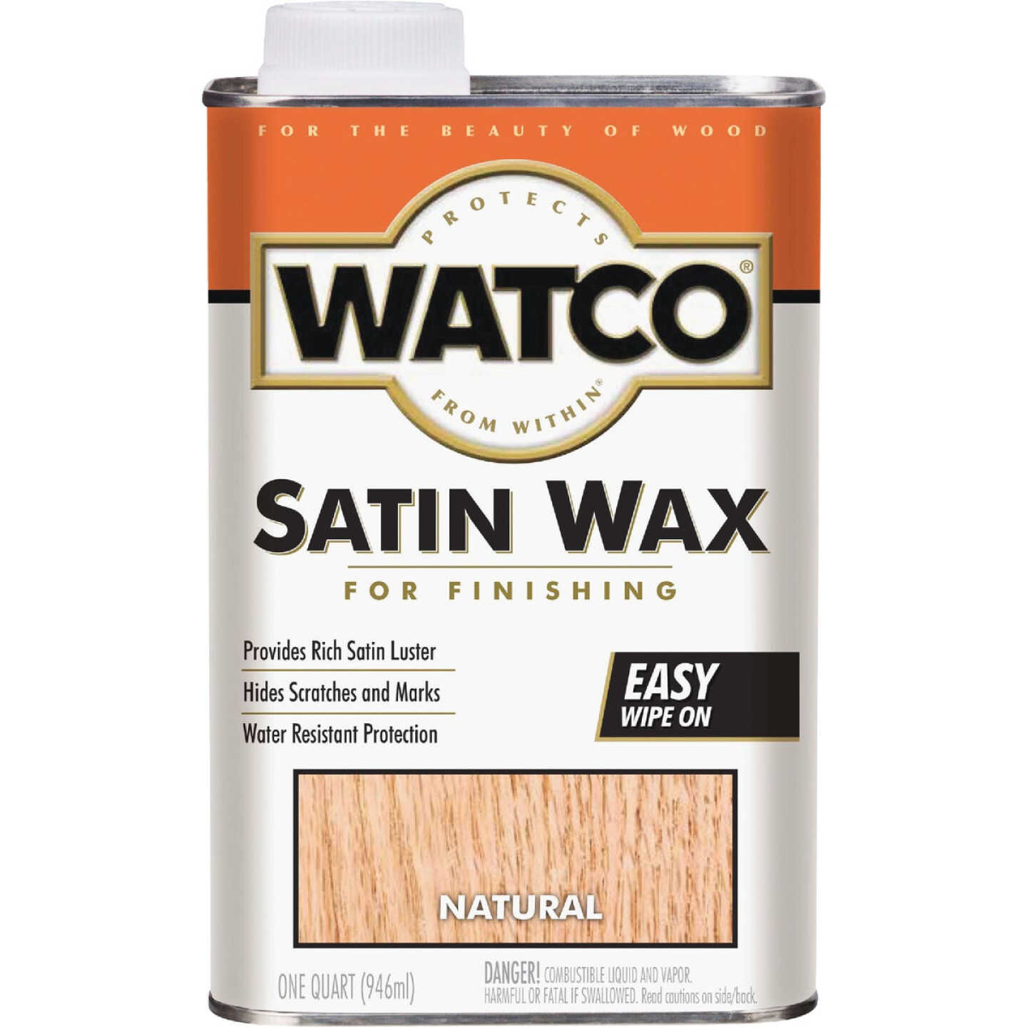 Watco Satin Wood Finishing Wax, Quart Image 2
