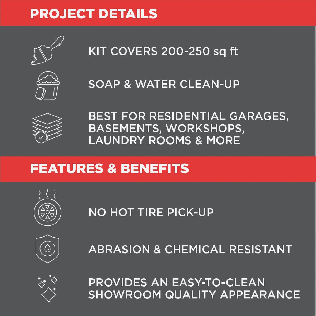 Rust-Oleum EPOXYSHIELD Gloss Garage Floor Coating Kit, Gray, 120 Oz. Image 3