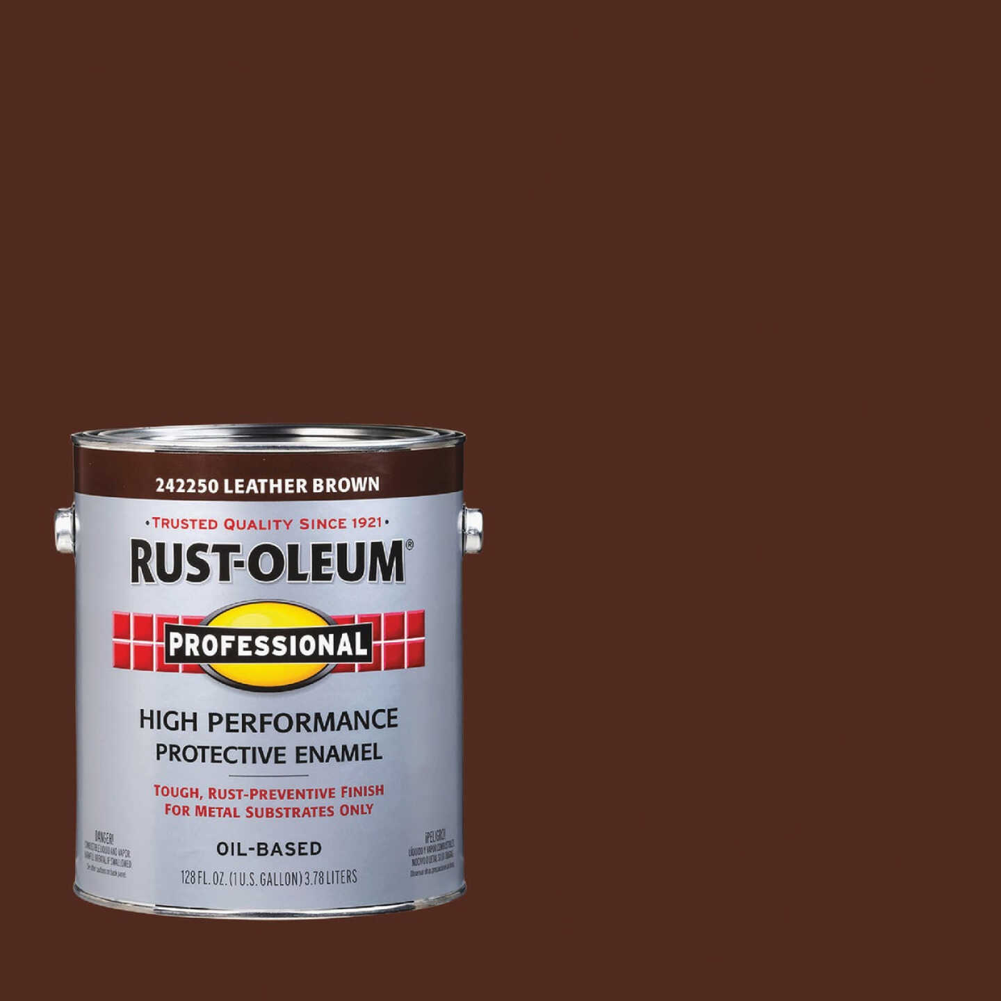 Rust-Oleum VOC for SCAQMD Professional Enamel, Leather Brown, 1 Gal. Image 1