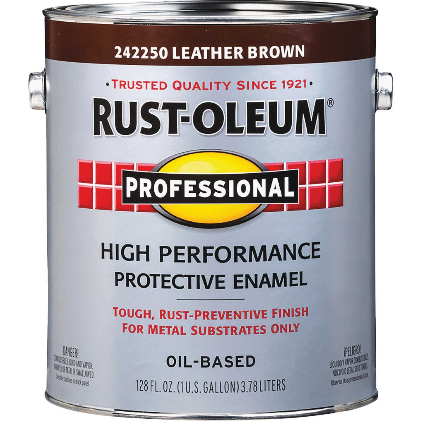 Rust-Oleum VOC for SCAQMD Professional Enamel, Leather Brown, 1 Gal. Image 2