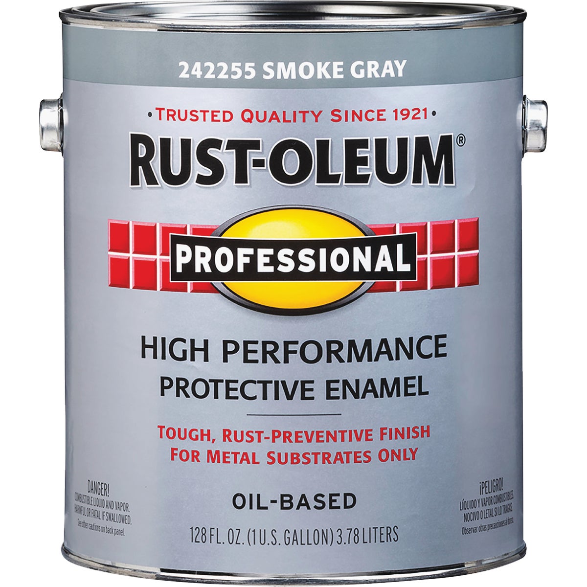 Rust-Oleum Gloss VOC for SCAQMD Professional Enamel, Smoke Gray, 1 Gal. Image 4