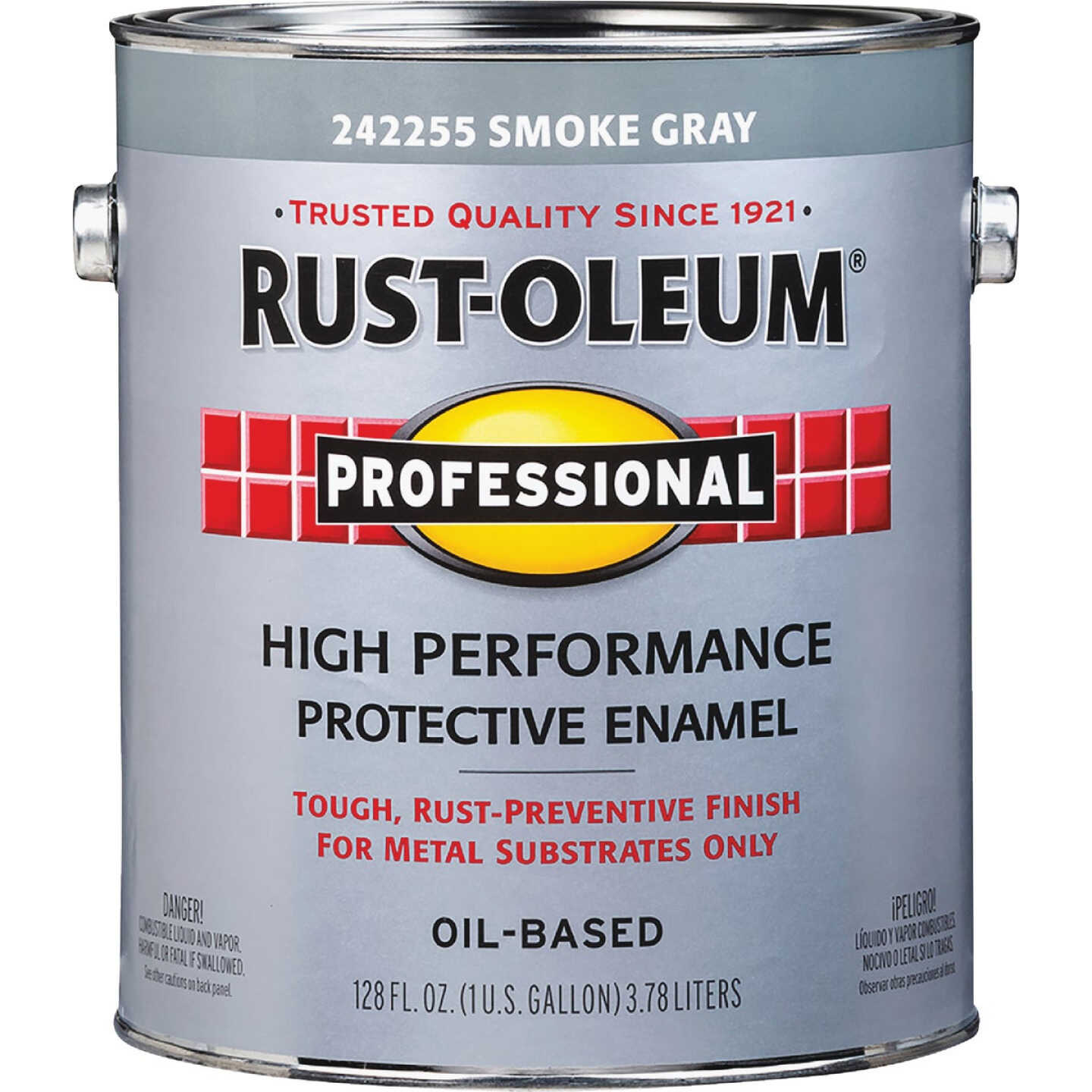 Rust-Oleum Gloss VOC for SCAQMD Professional Enamel, Smoke Gray, 1 Gal. Image 4