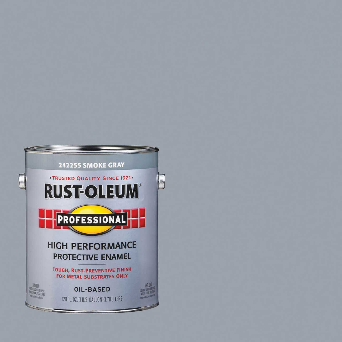 Rust-Oleum Gloss VOC for SCAQMD Professional Enamel, Smoke Gray, 1 Gal. Image 1