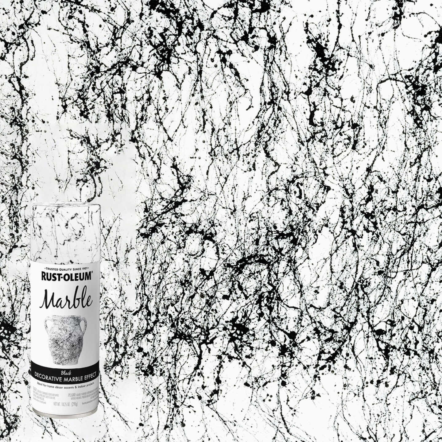 Rust-Oleum 10.25 Oz. Black Marble Spray Paint. Image 1
