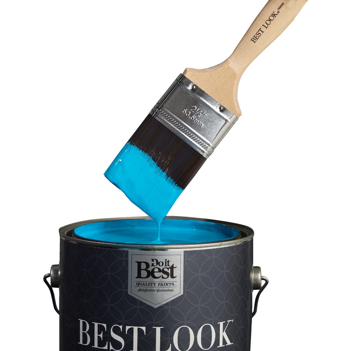 Best Look 2.5 In. Flat Polyester Paint Brush Image 2