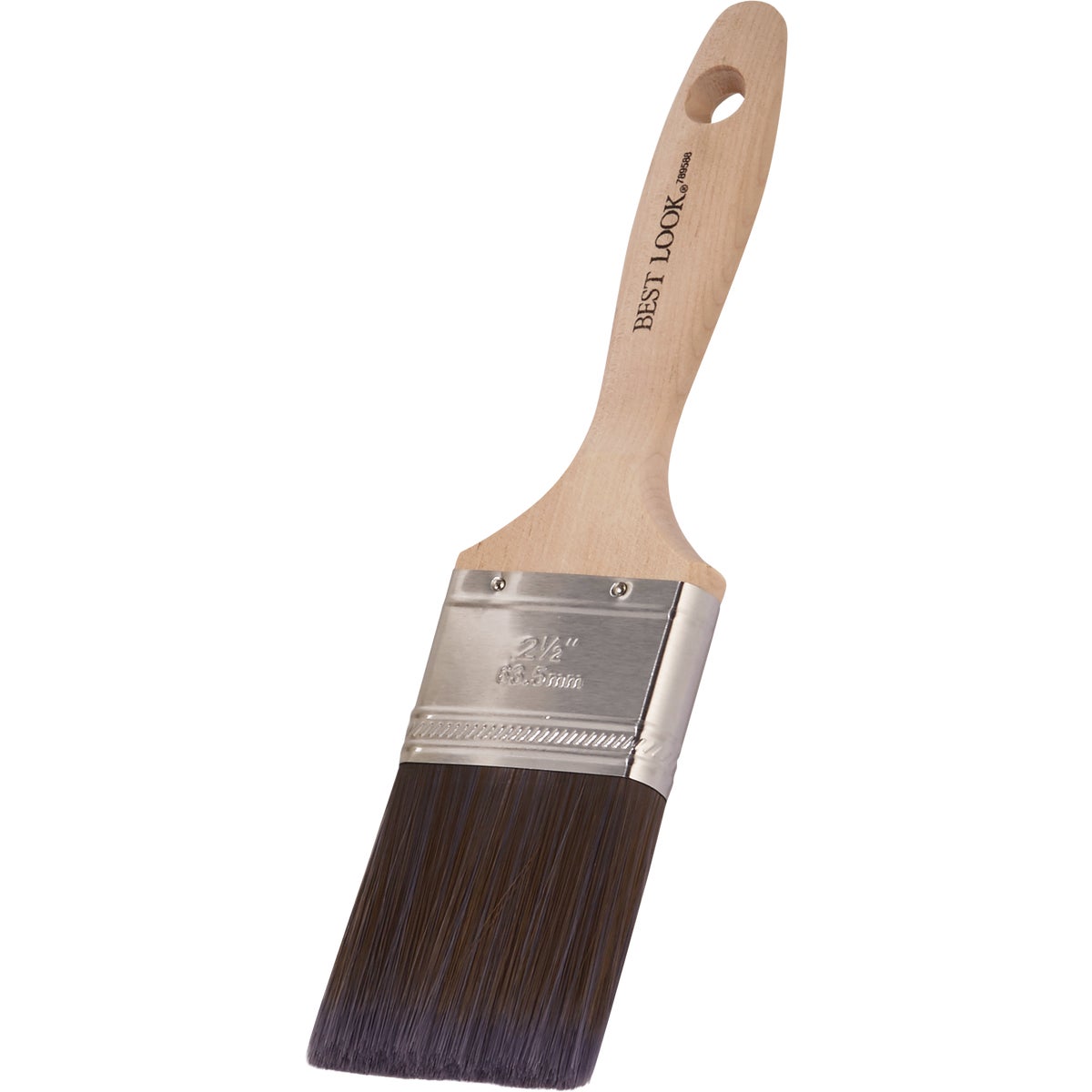 Best Look 2.5 In. Flat Polyester Paint Brush Image 5