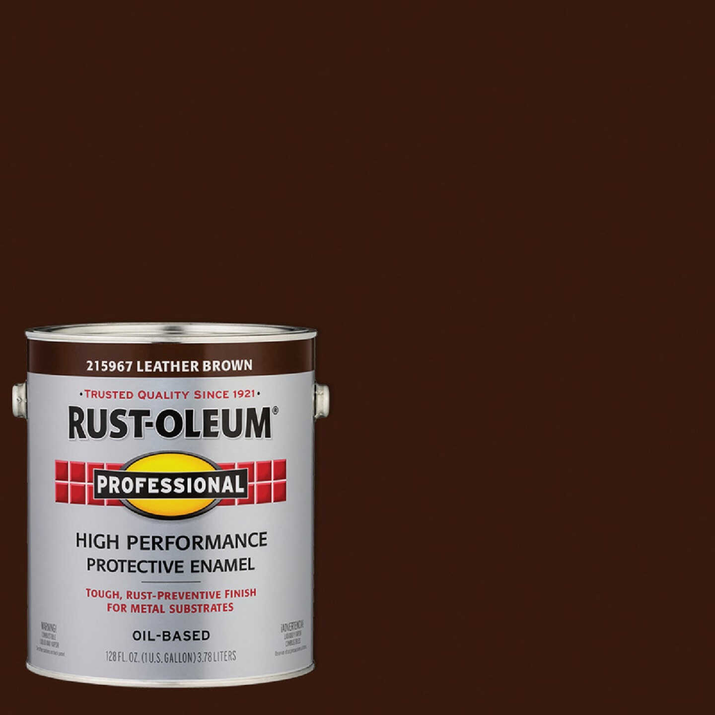 Rust-Oleum Professional Oil-Based Gloss VOC Formula Rust Control Enamel, Leather Brown, 1 Gal. Image 1