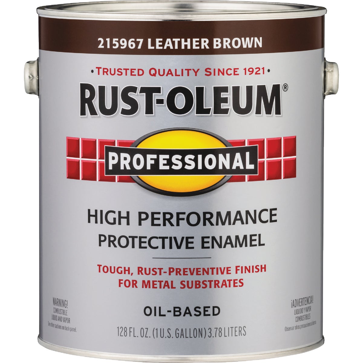 Rust-Oleum Professional Oil-Based Gloss VOC Formula Rust Control Enamel, Leather Brown, 1 Gal. Image 6