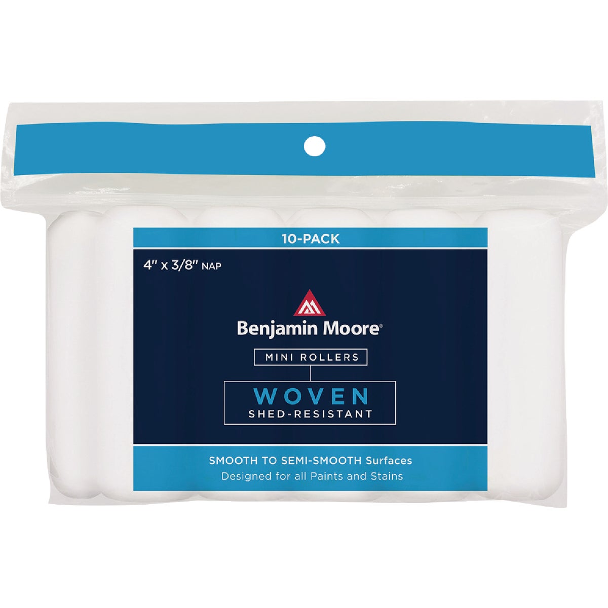 Premier Benjamin Moore 4 In. x 3/8 In. Woven Mini Roller Covers (10-Pack) Image 2