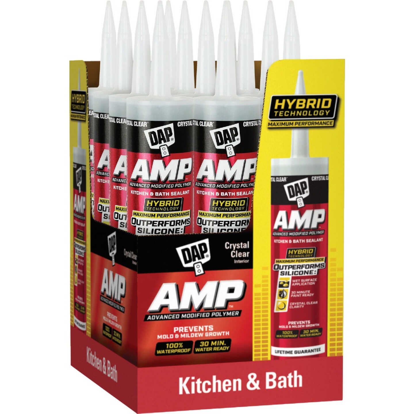 DAP AMP 9 Oz. Advanced Modified Polymer
Kitchen, Bath & Plumbing Sealant, Crystal Clear Image 5