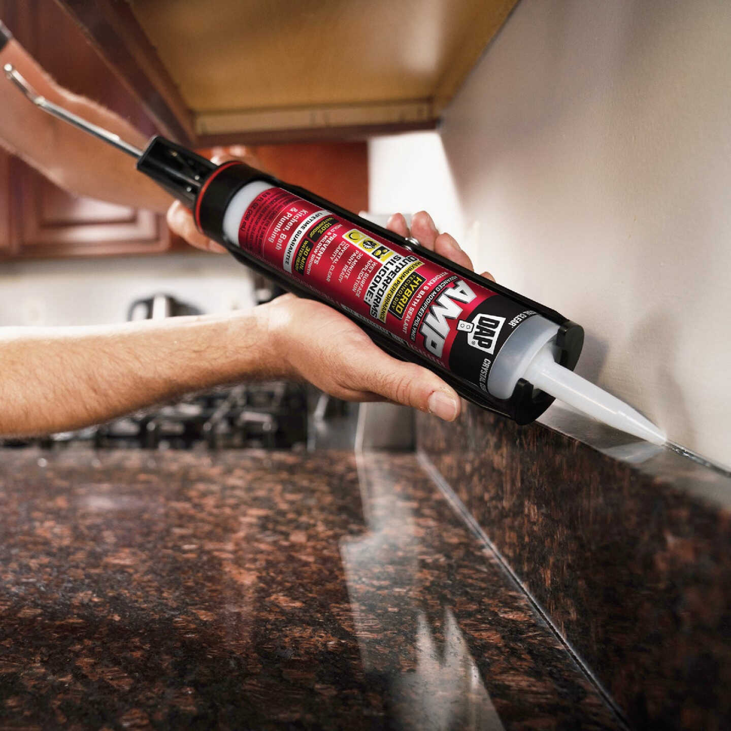 DAP AMP 9 Oz. Advanced Modified Polymer
Kitchen, Bath & Plumbing Sealant, Crystal Clear Image 2