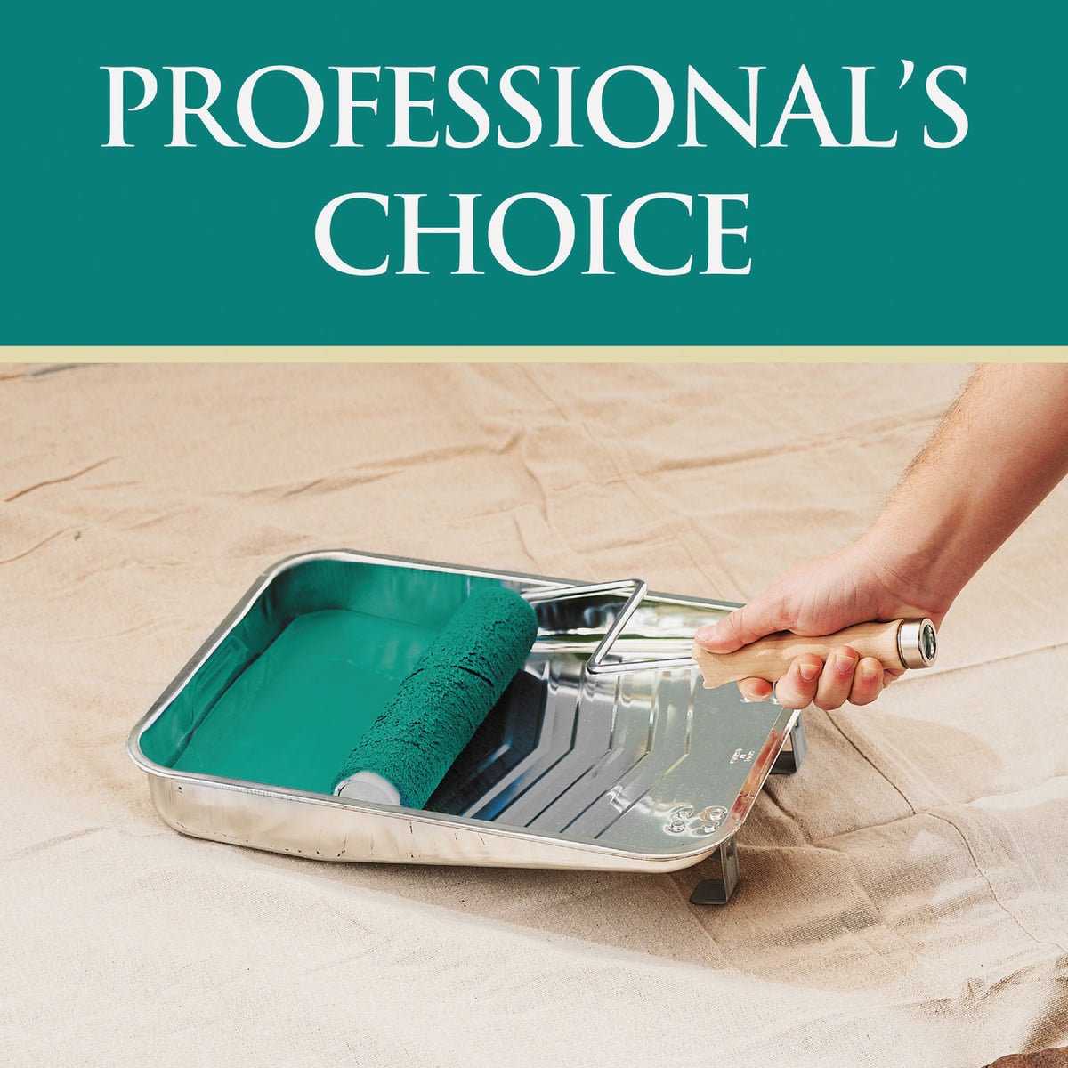 Best Look Premium 9 In. x 3/8 In. Woven Fabric Roller Cover Image 2