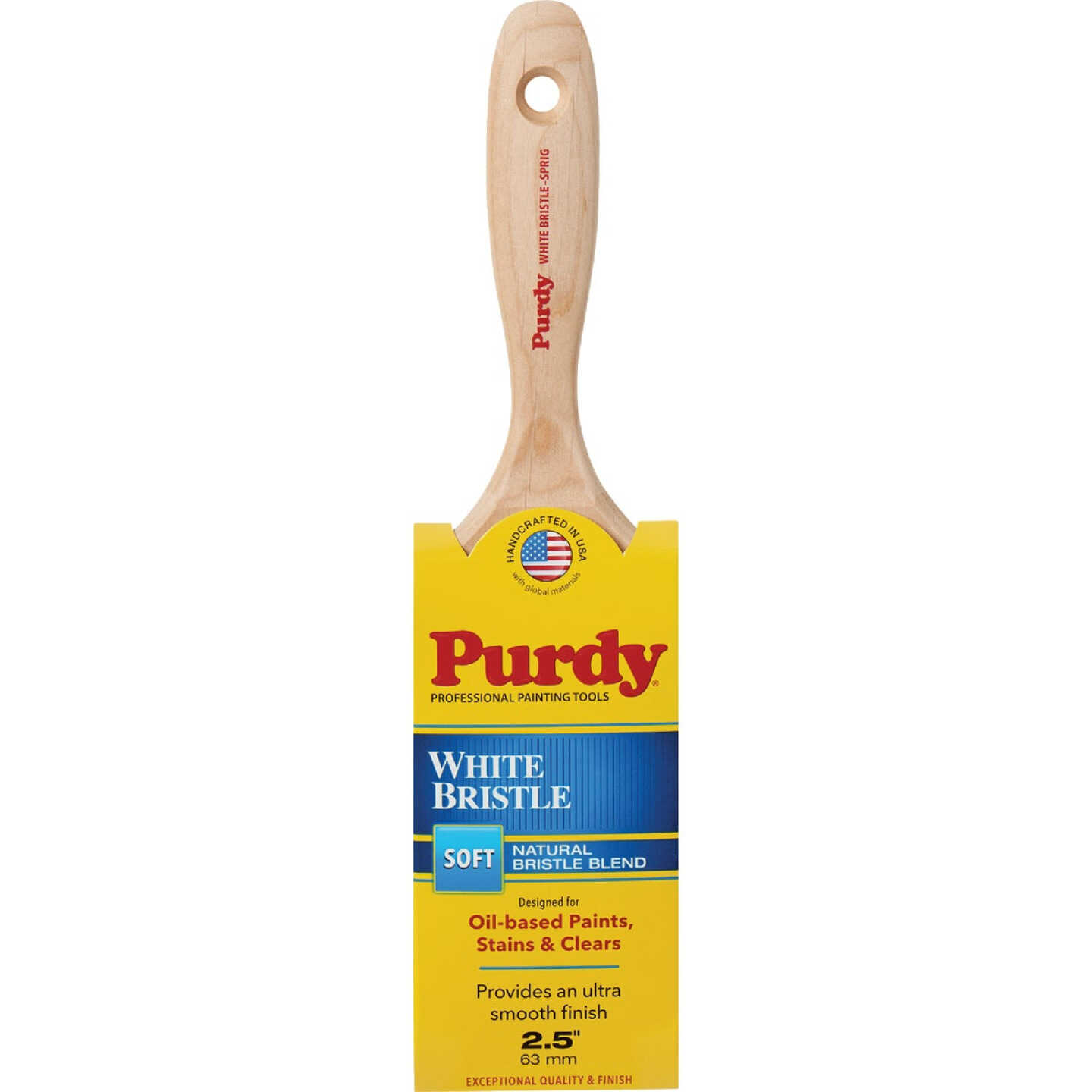 Purdy White Bristle Sprig 2-1/2 In. Flat Trim Paint Brush Image 1