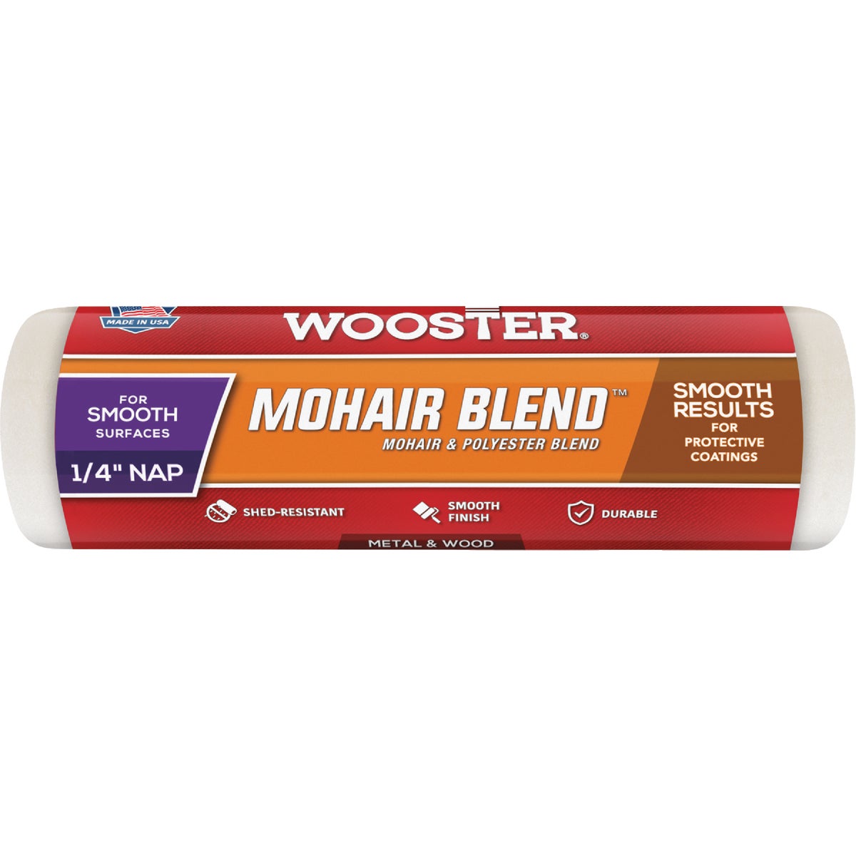 Wooster Mohair Blend 7 In. x 1/4 In. Woven Fabric Roller Cover Image 1
