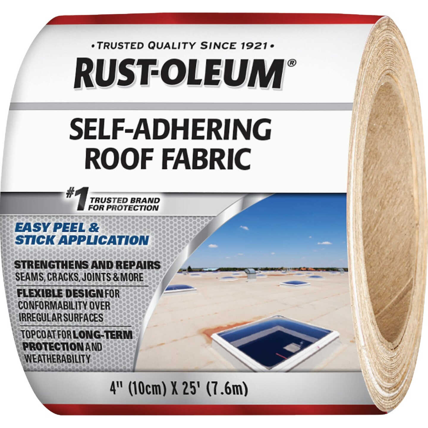 Rust-Oleum 4 In. x 25 Ft. Self-Adhering Roof Fabric Image 1