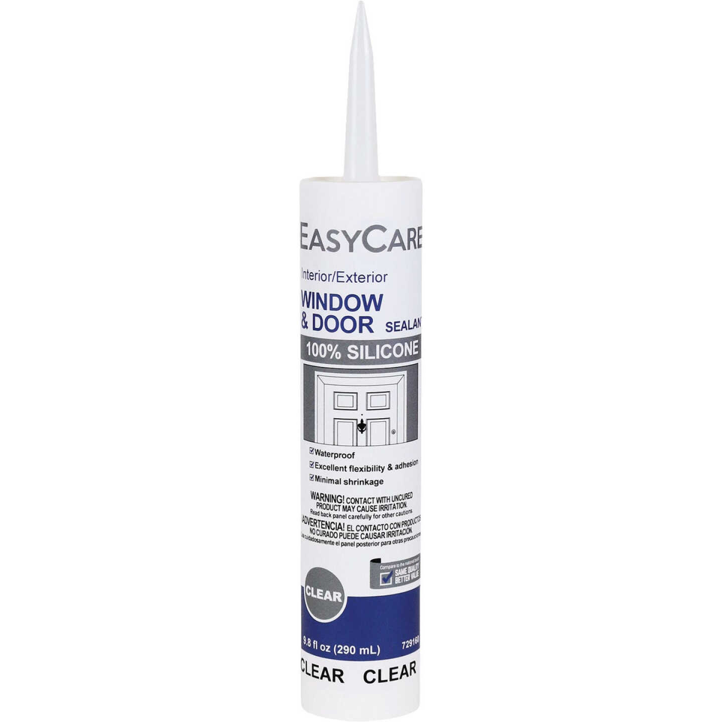 EasyCare 9.8 Oz. Clear Window & Door Silicone Caulk Image 1