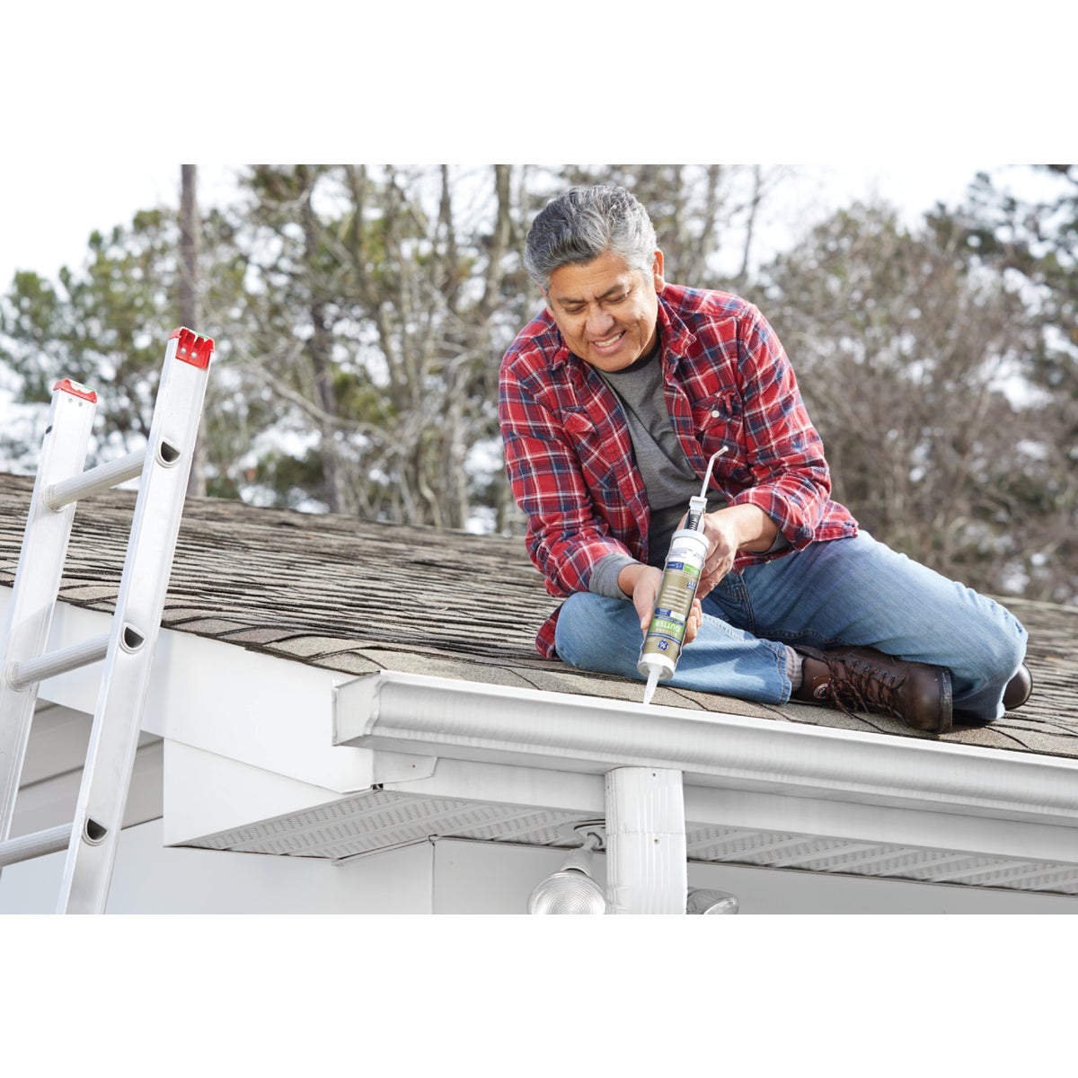 GE Gutter Silicone Advanced Speciality Products, Clear, 10.1 Oz. Cartridge Image 2