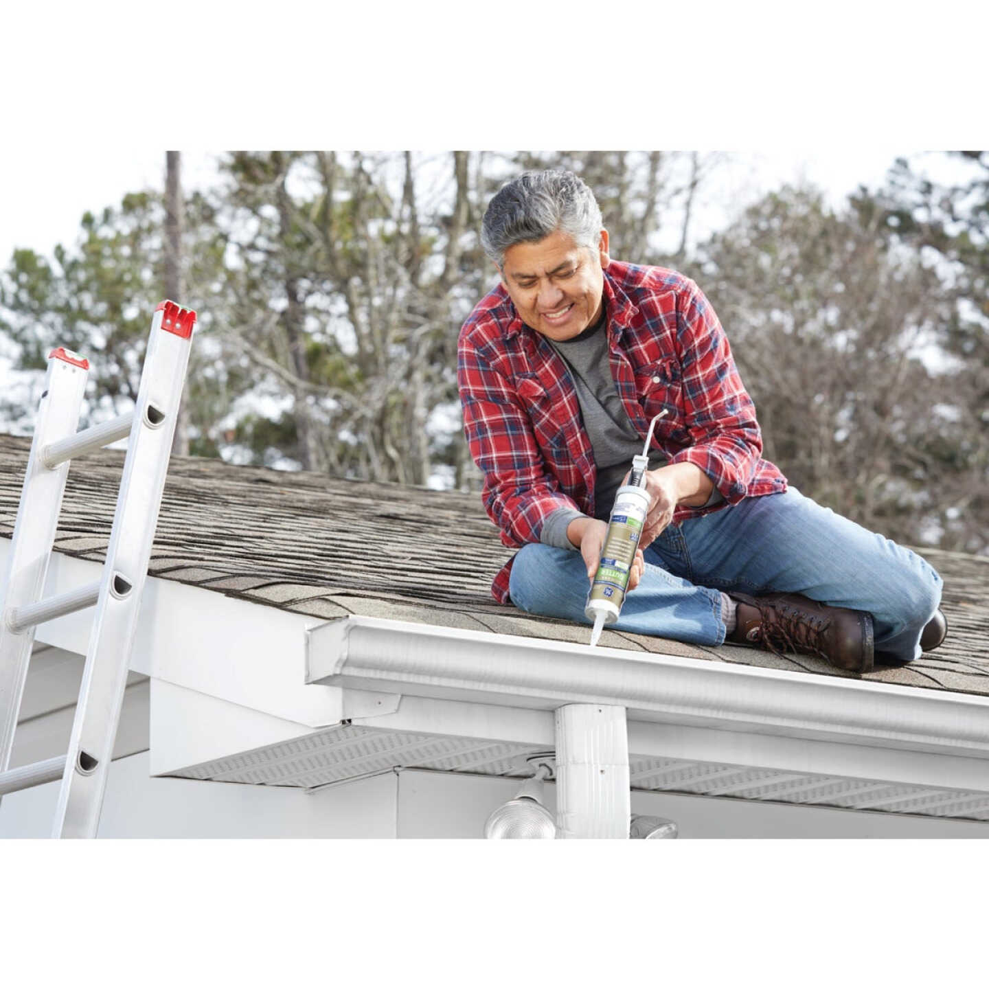 GE Gutter Silicone Advanced Speciality Products, Clear, 10.1 Oz. Cartridge Image 2