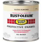 Rust-Oleum Stops Rust Oil Based Gloss Protective Rust Control Enamel, Almond, 1/2 Pt. Image 7