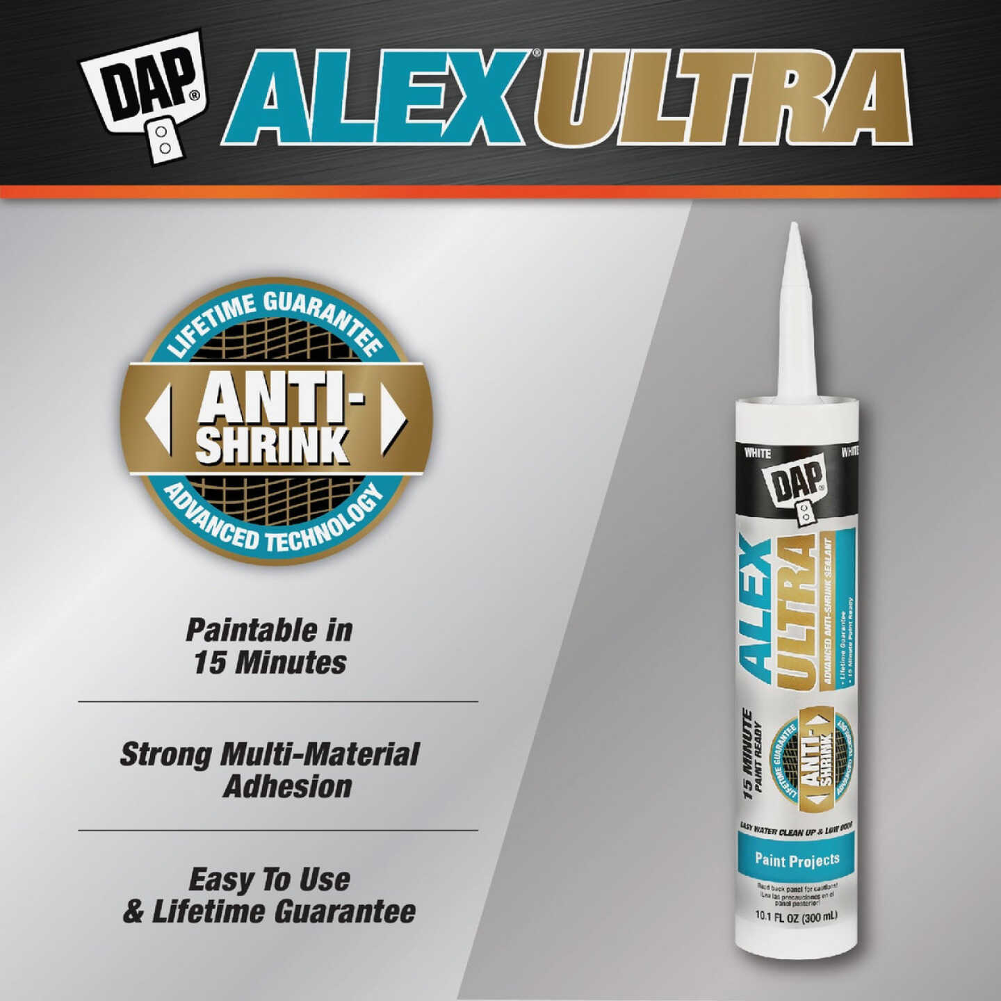 Dap Alex Ultra 10.1 Oz. Advanced Latex Sealant Image 2