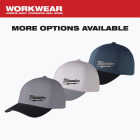 Milwaukee Workskin Gray Performance Fitted Hat, Small/Medium Image 3
