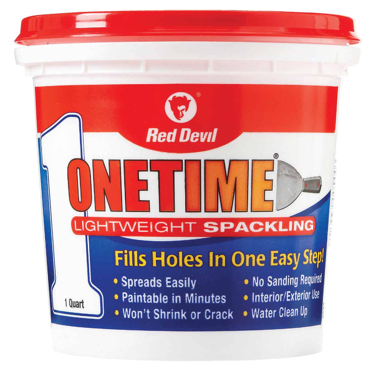 Red Devil Onetime 1 Qt. Lightweight Acrylic Spackling Compound Image 3