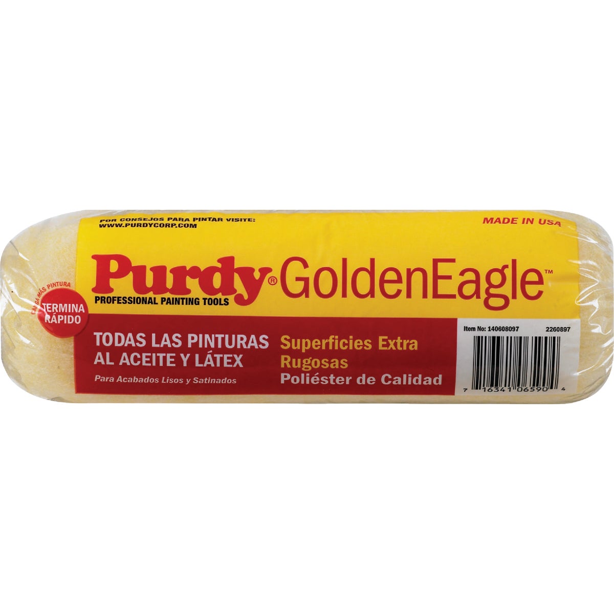 Purdy Golden Eagle 9 In. x 1-1/4 In. Knit Fabric Roller Cover Image 6
