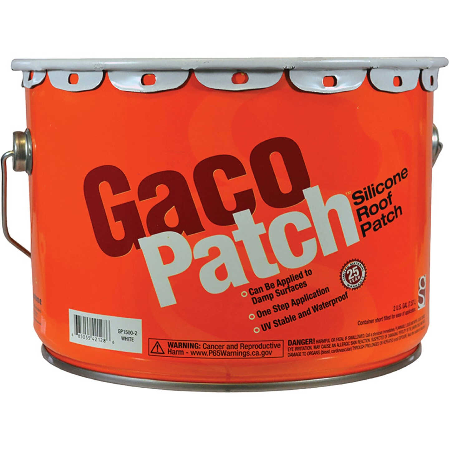 GacoPatch 2 Gal. White Silicone Roof Patch, 193-942 Image 1