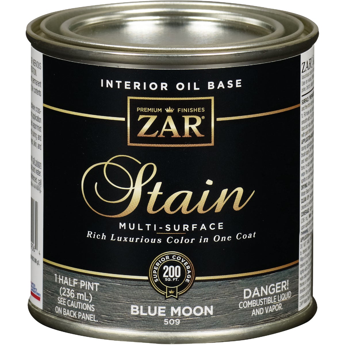 Zar 1/2 Pt. Blue Moon Oil-Based Multi-Surface Interior Stain Image 1