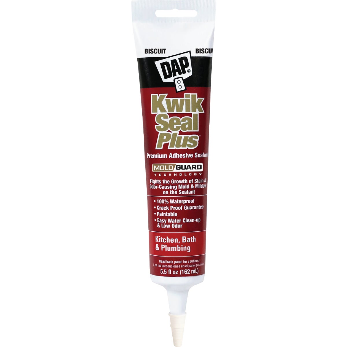DAP Kwik Seal Plus 5.5 Oz. Biscuit Premium Kitchen & Bath Adhesive Sealant
