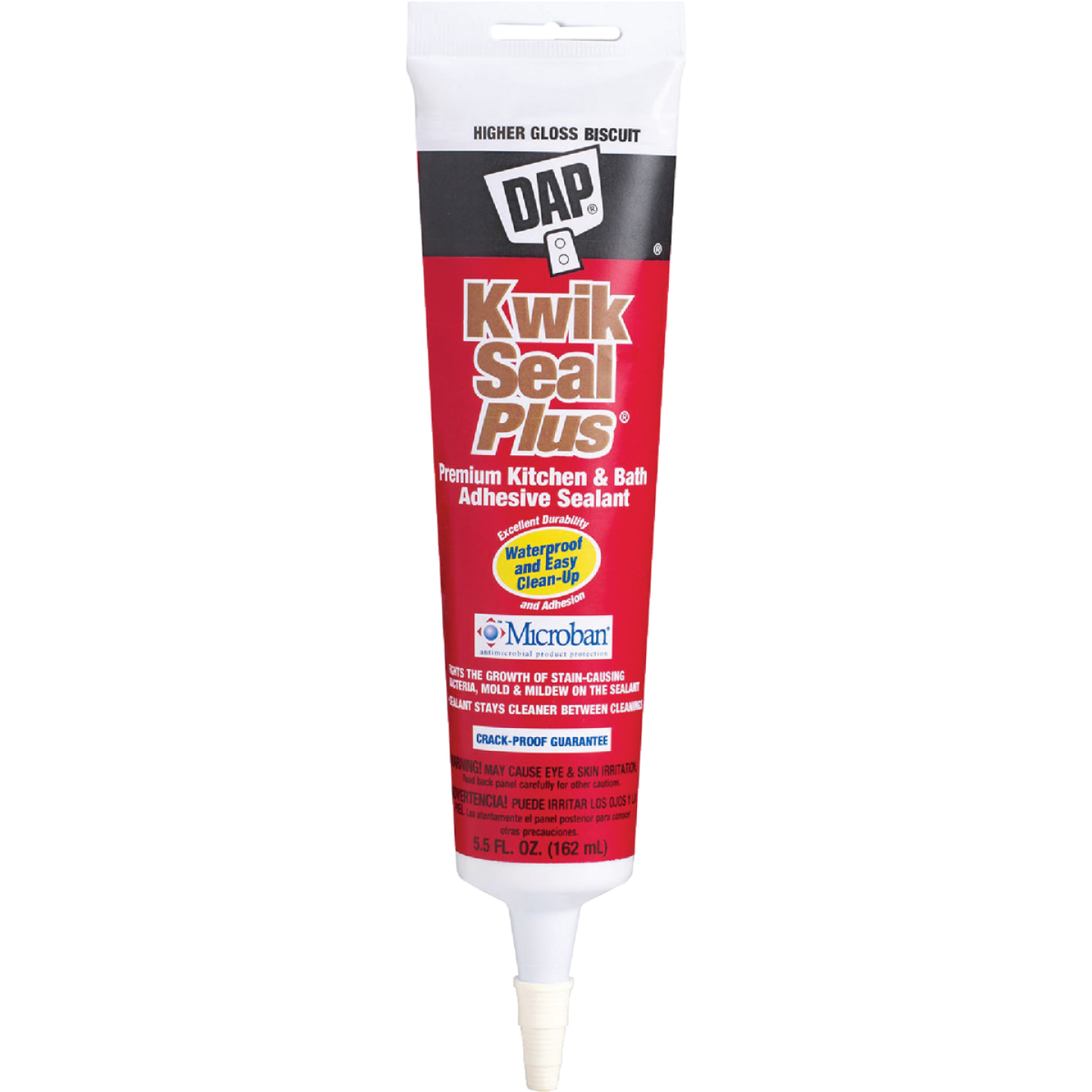 DAP Kwik Seal Plus 5.5 Oz. Biscuit Premium Kitchen & Bath Adhesive Sealant Image 1