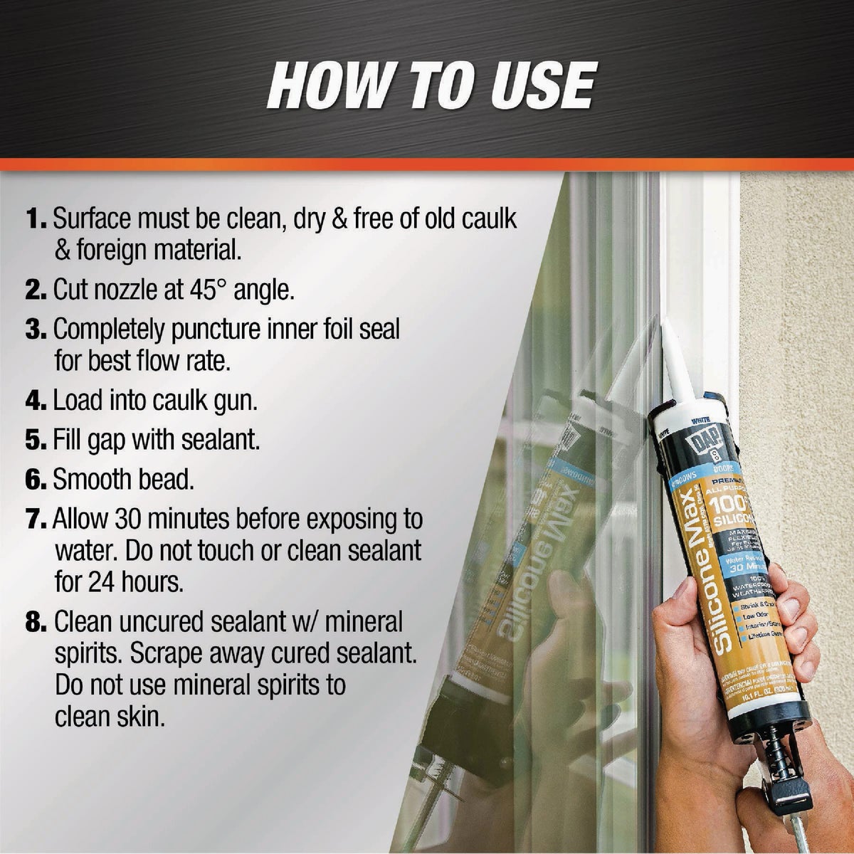 DAP Silicone Max 10 Oz. Brown Premium All Purpose 100% Silicone Sealant Image 5