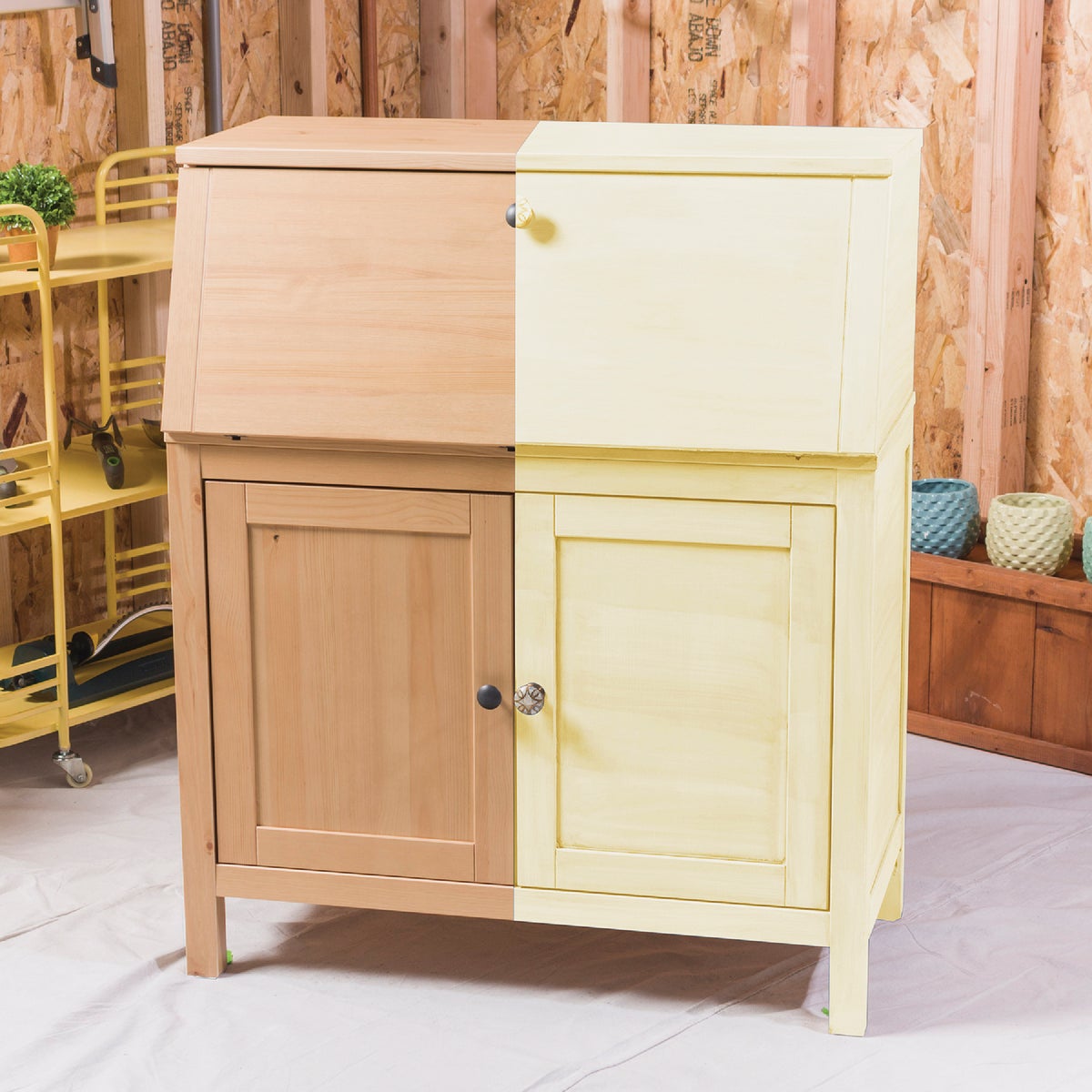 Rust-Oleum Chalked Ultra Matte Chiffon Cream 30 Oz. Chalk Paint Image 4