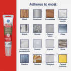 GE Advanced Silicone Kitchen & Bath Sealant, White, 2.8 Oz. Tube Image 5