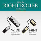 Best Look Premium 4 In. x 3/8 In. Mini Woven Fabric Roller Cover (2-Pack) Image 3