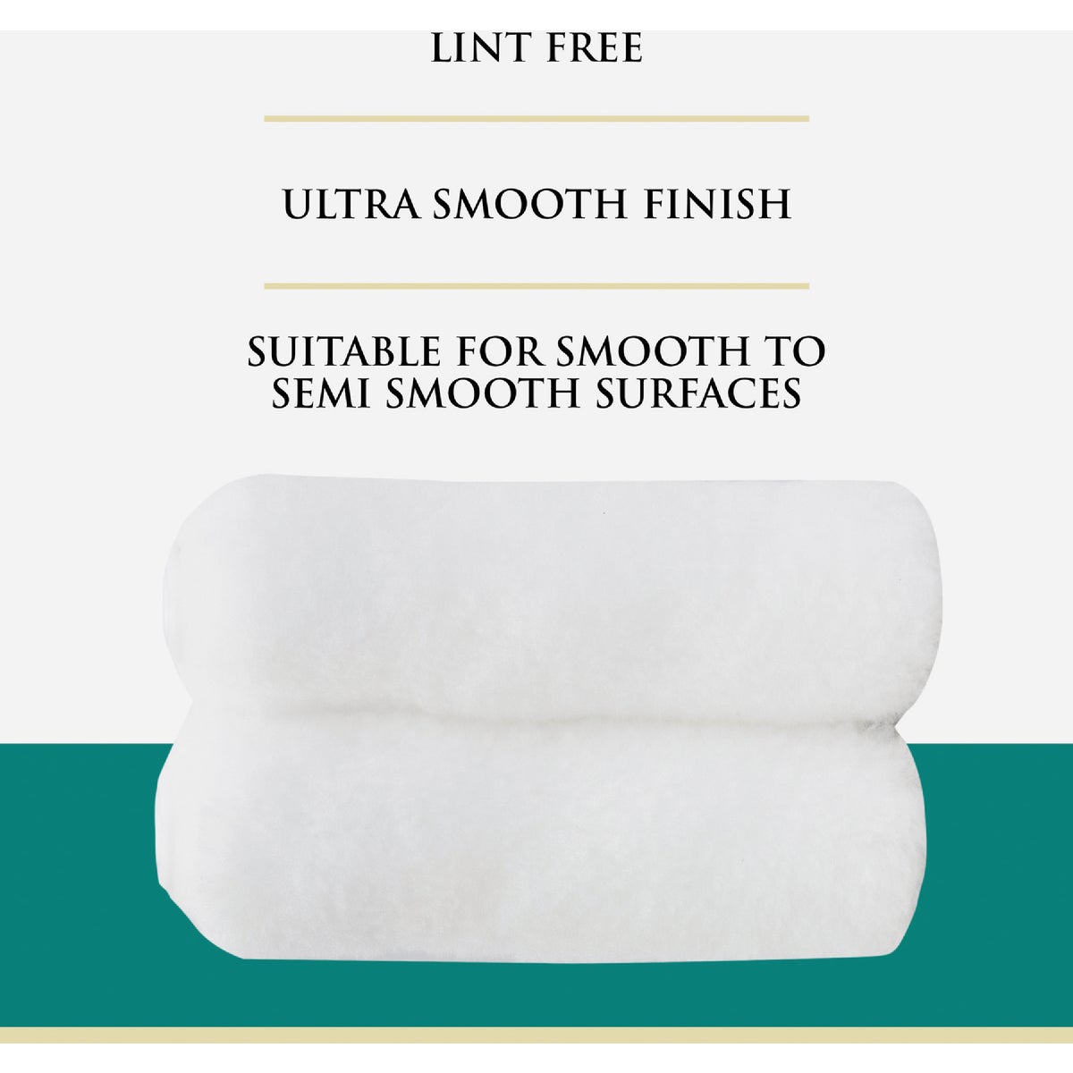 Best Look Premium 4 In. x 3/8 In. Mini Woven Fabric Roller Cover (2-Pack) Image 2