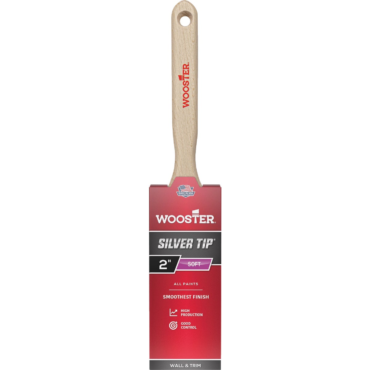 Wooster SILVER TIP 2 In. Chisel Trim Flat Sash Paint Brush Image 1