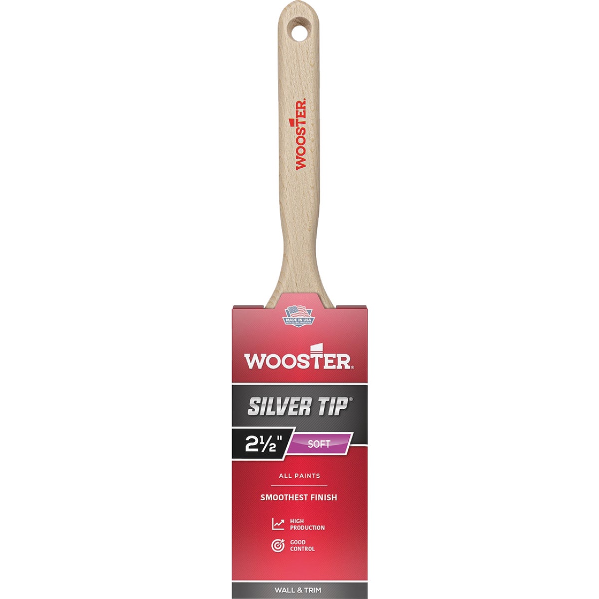Wooster SILVER TIP 2-1/2 In. Chisel Trim Flat Sash Paint Brush Image 1