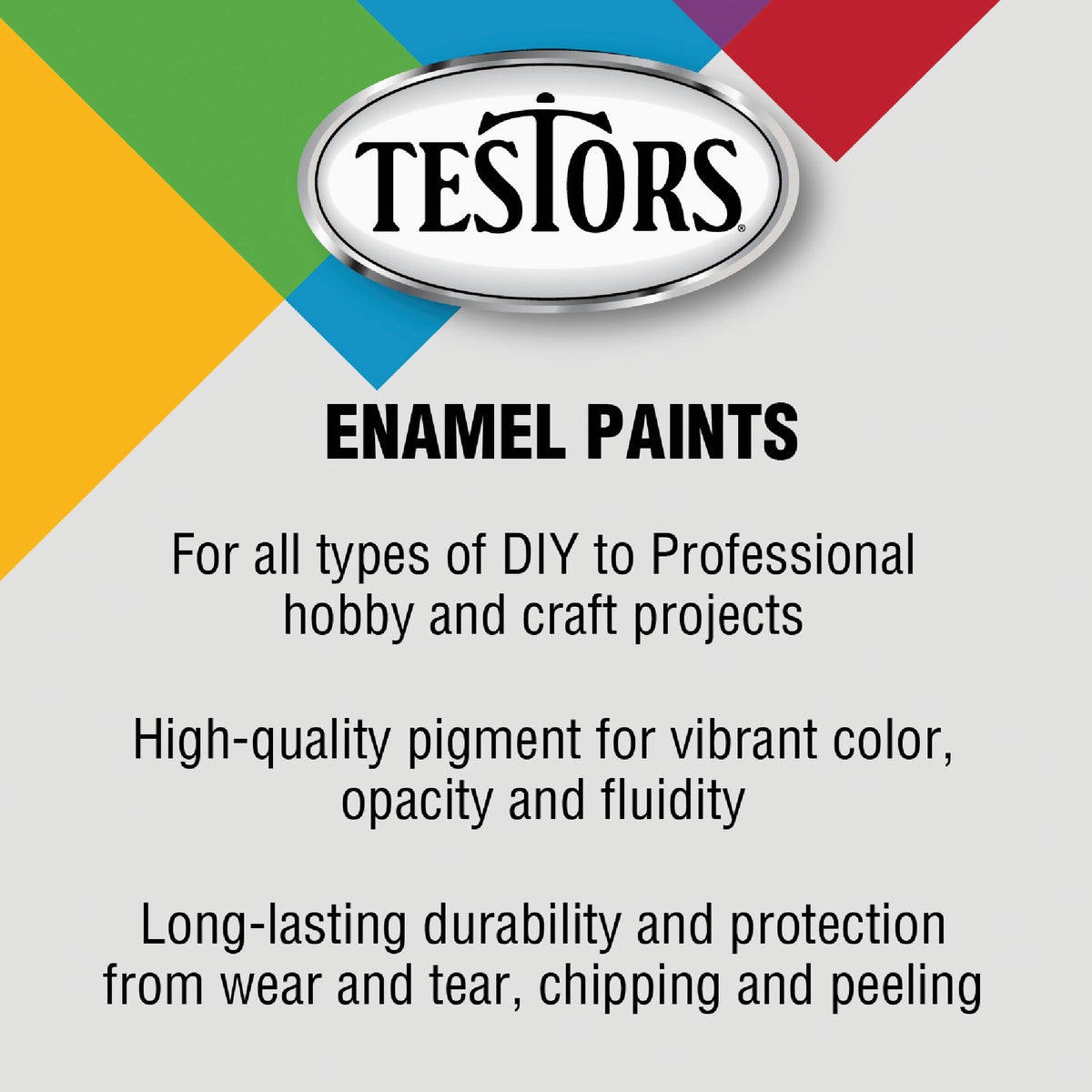 Testors Craft 0.25 Oz. Metallic Enamel Brush Paint, Silver Image 2