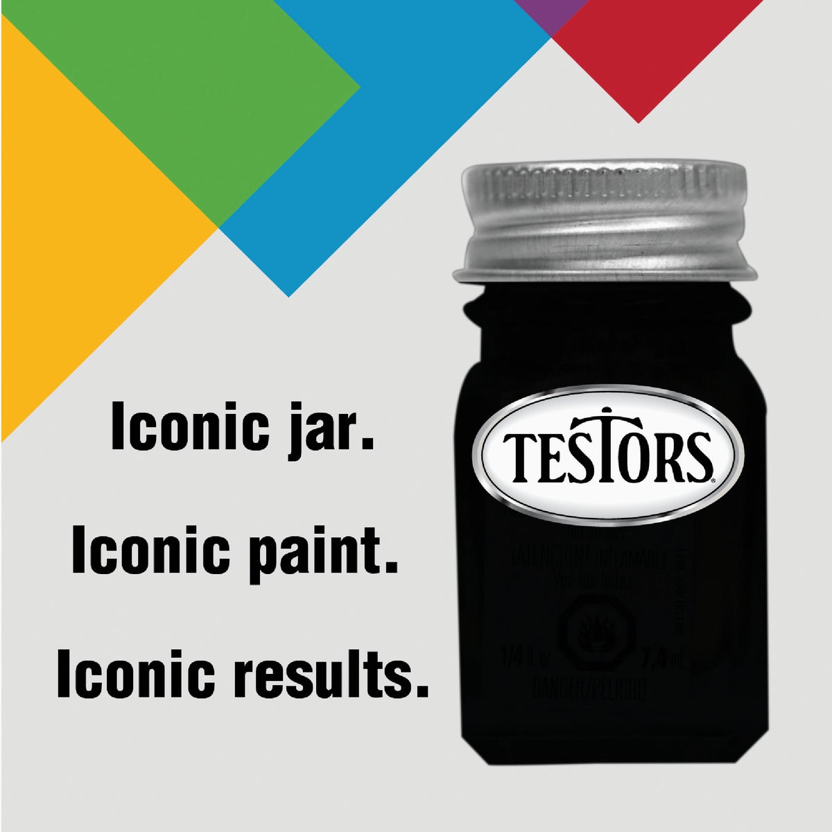 Testors Craft 0.25 Oz. Metallic Enamel Brush Paint, Silver Image 5