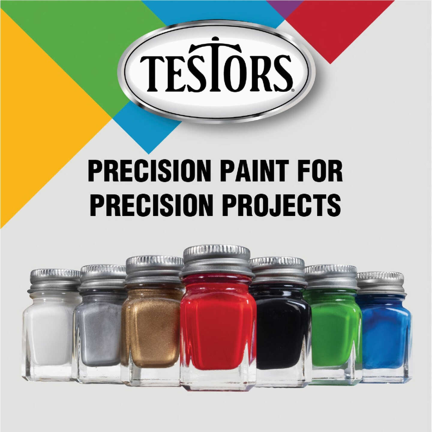 Testors Craft 0.25 Oz. Metallic Enamel Brush Paint, Silver Image 3