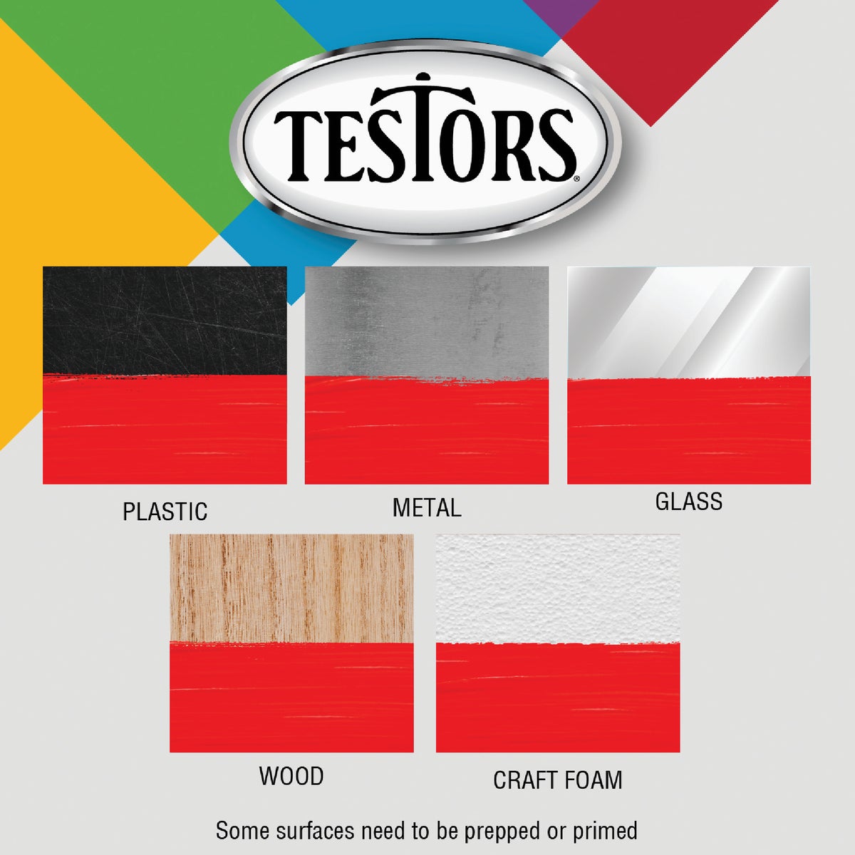 Testors Craft 0.25 Oz. Metallic Enamel Brush Paint, Silver Image 4
