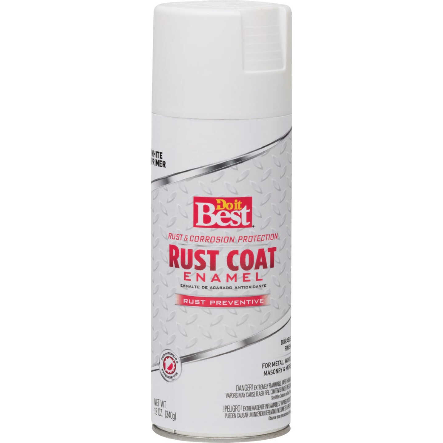 Do It Best 12 Oz. White Rust Coat Enamel Image 2