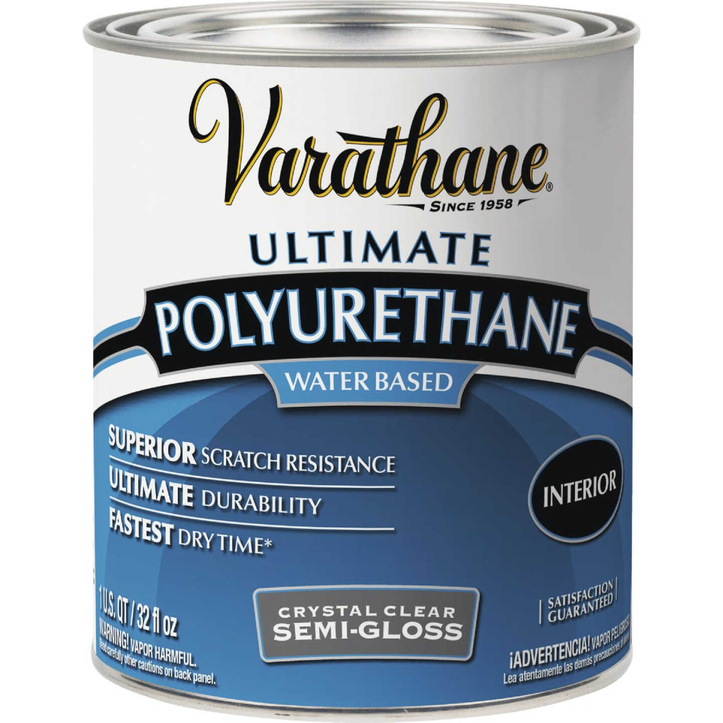 Varathane Semi-Gloss Low Odor Water Based Interior Polyurethane, 1 Qt. Image 2