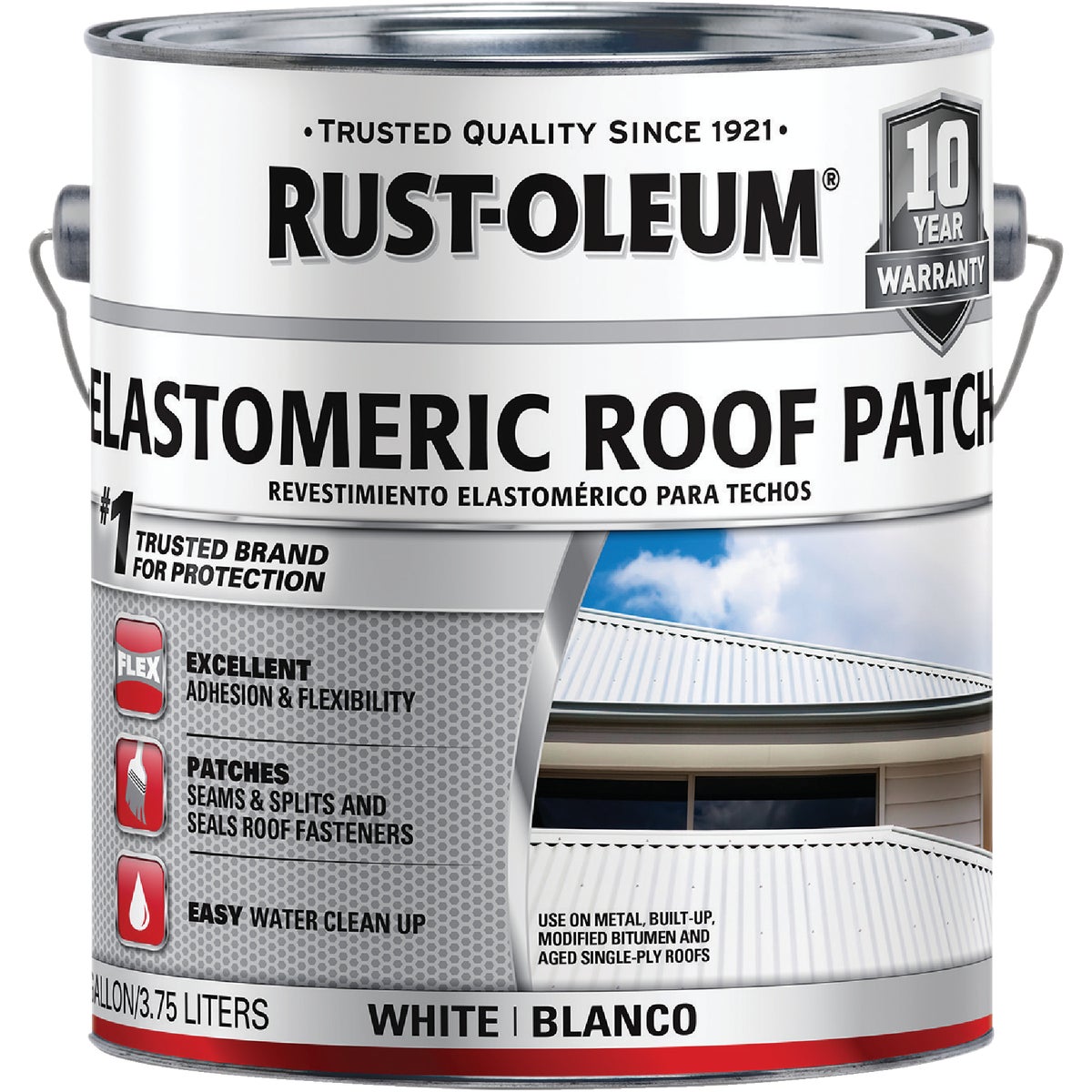Rust-Oleum 1 Gal. White Elastomeric Roof Patch Image 5