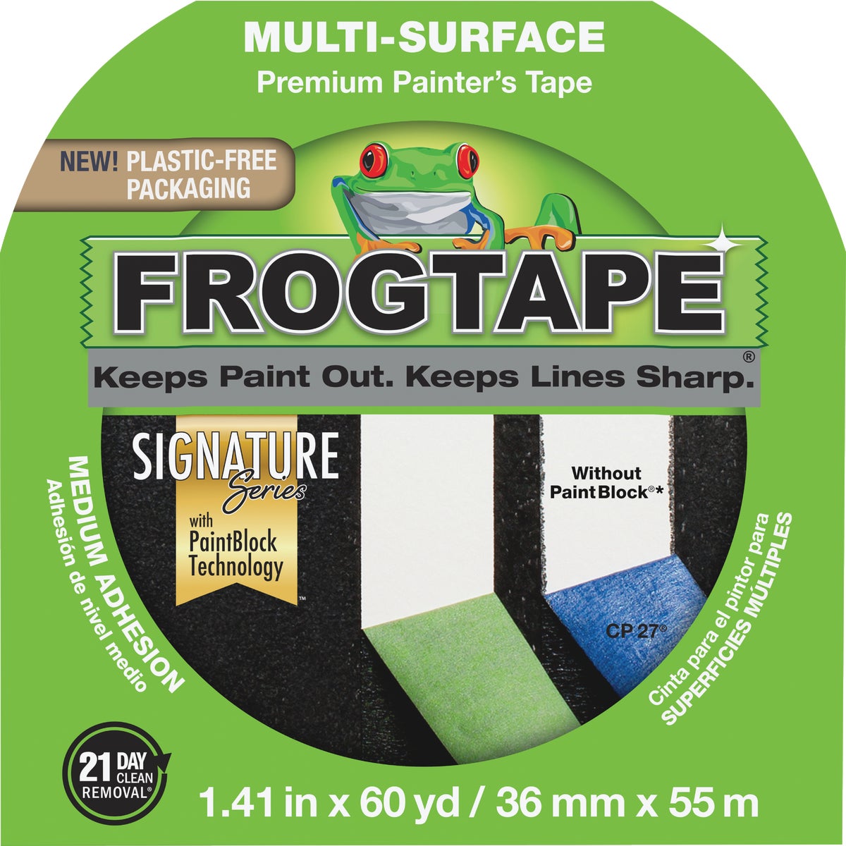 FrogTape 1.41 In. x 60 Yd. Multi-Surface Masking Tape