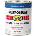 Rust-Oleum Stops Rust Oil Based Gloss Protective Rust Control Enamel, Sail Blue, 1 Qt. Image 6