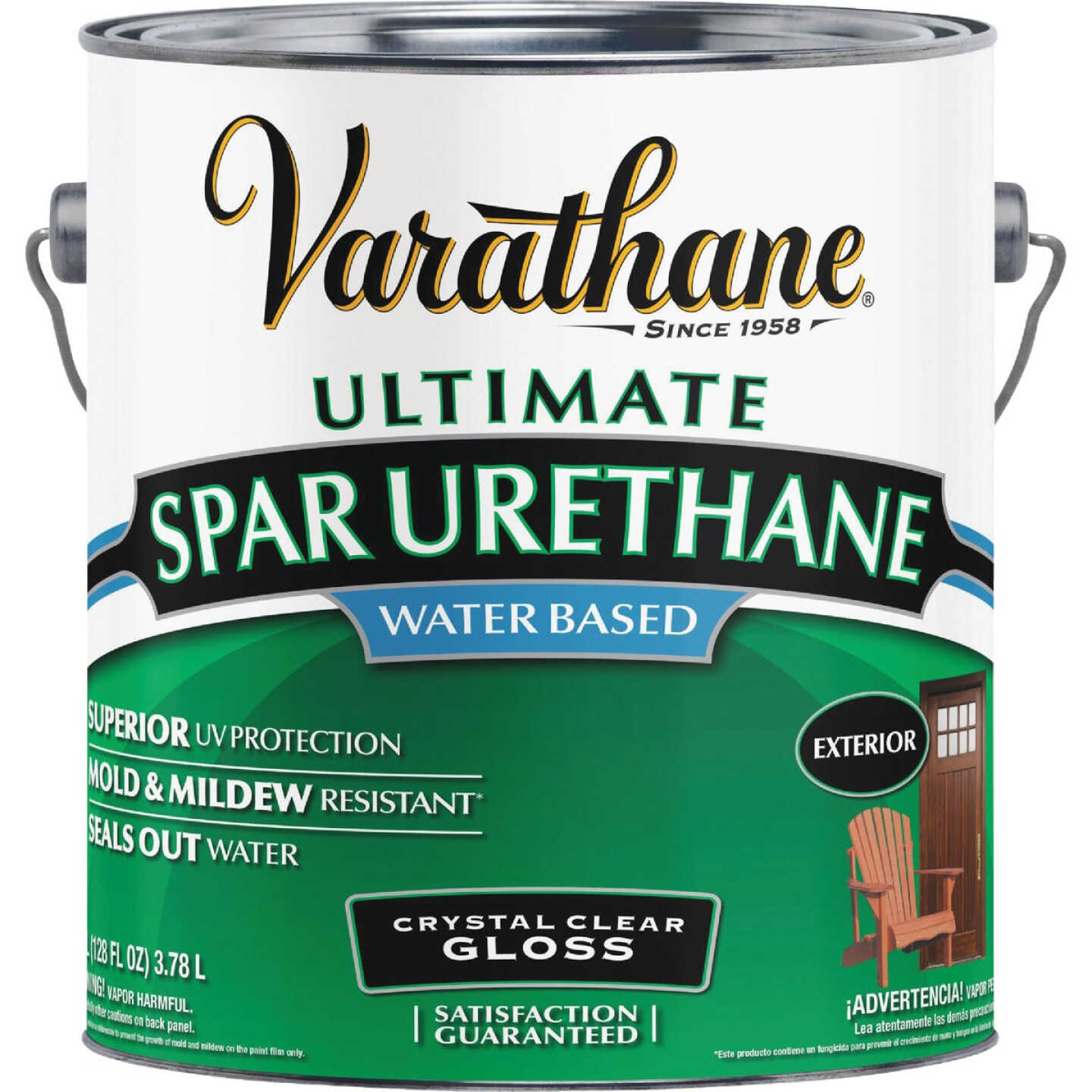 Varathane Gloss Clear Water Based Exterior Spar Urethane, 1 Gal. Image 2