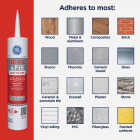 GE Seal & Fill Multi-Purpose Kitchen & Bath Sealant, White, 10 Oz. Cartridge Image 4
